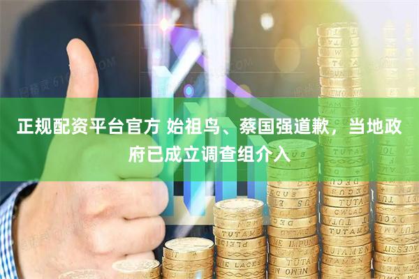 正规配资平台官方 始祖鸟、蔡国强道歉，当地政府已成立调查组介入